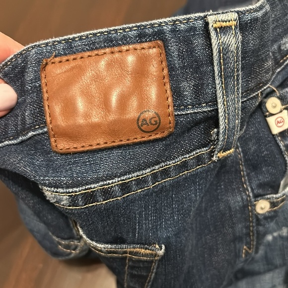 AG The Ex-Boyfriend Slim Slouchy Slim Distressed Jeans Women’s Size 30 - Picture 9 of 14